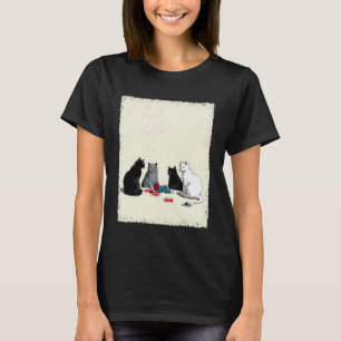 Camiseta Cartas de Cassino Jogos de Azar Gatos Jogando Poke