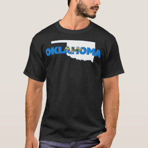 Camiseta Cartas de Estado Colorido de Oklahoma