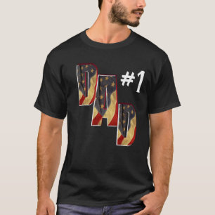 Camiseta Cartas de Fotografia Personalizadas do Pai Número 