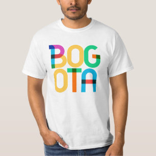 Camiseta Cartas de Pop de Arte da Bogotá Colômbia