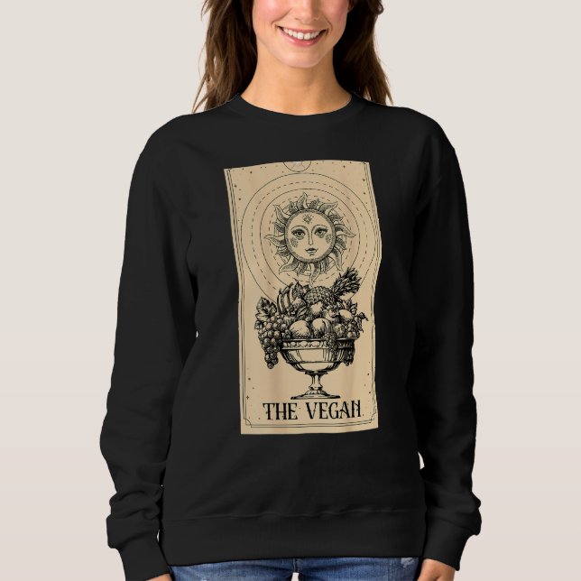 Camiseta Cartas de Tarot A Bruxa Vegana Adivinhação Ocultis (Frente)