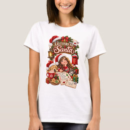 Camiseta Cartas para o Papai Noel – Desejos Mágicos de Nata