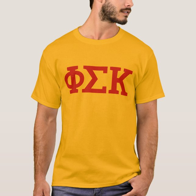 Camiseta Cartas Phi Sigma Kappa (Frente)