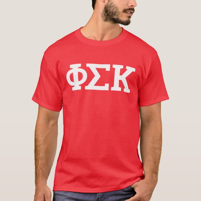 Camiseta Cartas Phi Sigma Kappa (Frente)