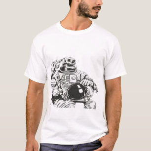 Camiseta Cartaz à venda com a obra "Esqueleto de Astronauta