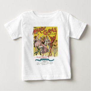 Camiseta Cartaz Antigo Amarelo do Mardi Gras