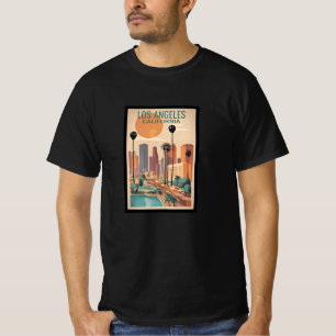 Camiseta Cartaz antigo de Los Angeles, Ca