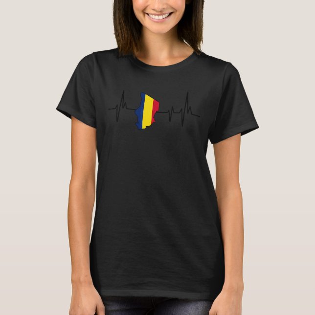 Camiseta Cartaz Chade Flag Chadiano (Frente)