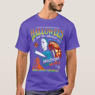 Camiseta Cartaz Colorido de Filme de Terror Bootleg Hallowe