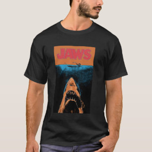 Camiseta Cartaz de Aniversário de 50 anos de Jaws Laranja C