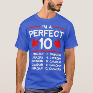 Camiseta Cartaz de bandeira canadense perfeito Folha Funny