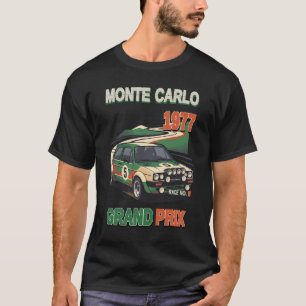 Camiseta Cartaz de Corrida do Grande Prêmio Monte Carlo 197