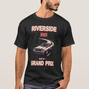 Camiseta Cartaz de Corrida do Grande Prêmio Vintage Riversi