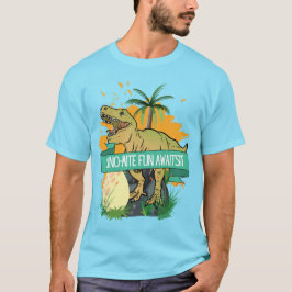 CAMISETA CARTAZ DE DINOSSAURO