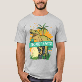 CAMISETA CARTAZ DE DINOSSAURO