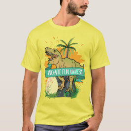 CAMISETA CARTAZ DE DINOSSAURO