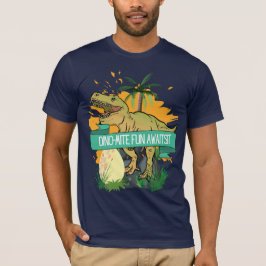 CAMISETA CARTAZ DE DINOSSAURO