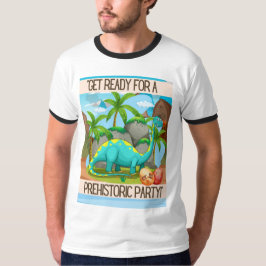 CAMISETA CARTAZ DE DINOSSAURO