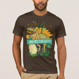 CAMISETA CARTAZ DE DINOSSAURO