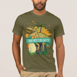 CAMISETA CARTAZ DE DINOSSAURO