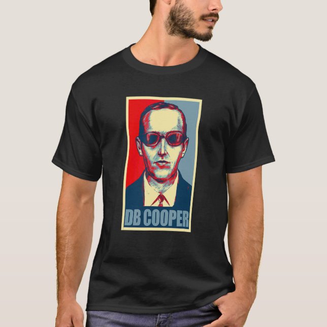 Camiseta Cartaz de Esperança D B Cooper   Db Cooper (Frente)