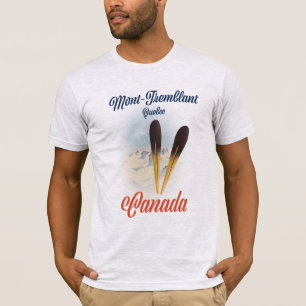 Camiseta Cartaz de esqui de Mont-Tremblant Québec.