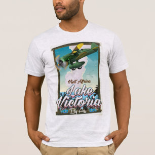Camiseta Cartaz de férias africanas do Lago Vitória