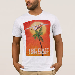 Camiseta Cartaz de férias de Jeddah Arábia Saudita