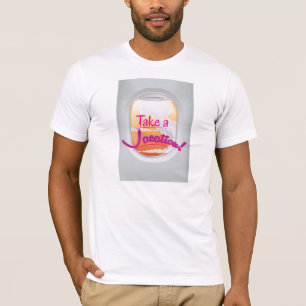 Camiseta cartaz de janela de companhia aérea Tire umas Féri