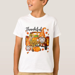 Camiseta Cartaz de outono do Dia de Ação de Graças deixa T