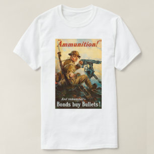 Camiseta cartaz de propaganda da Primeira Guerra Mundial "M