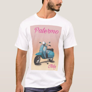 Camiseta Cartaz de scooter Palermo Itália