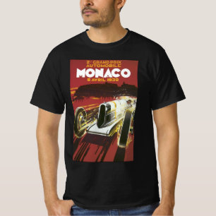 Camiseta Cartaz de Viagem Antigo, Corrida de Automóveis do 