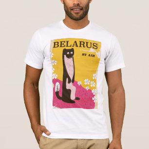 Camiseta Cartaz de viagem antigo da Bielorrússia