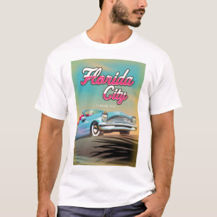 Camiseta Cartaz de viagem antigo da cidade da Flórida
