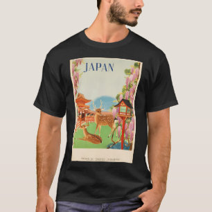 Camiseta Cartaz de Viagem Antigo Japão