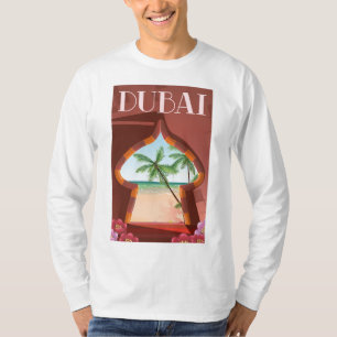 Camiseta Cartaz de viagem ao Palácio de Dubai