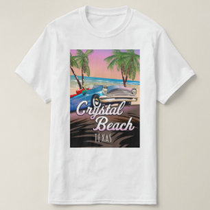 Camiseta Cartaz de viagem Crystal Beach Texas
