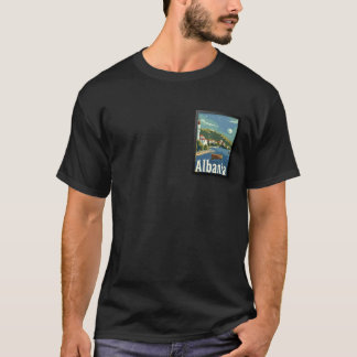 Camiseta Cartaz de Viagem da Albânia