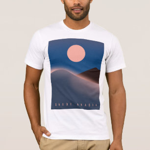 Camiseta Cartaz de viagem da Arábia Saudita.
