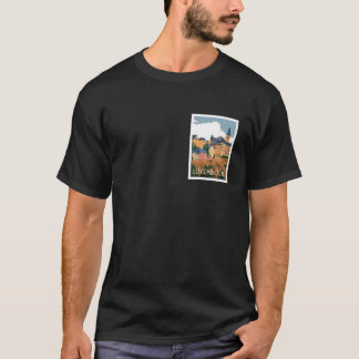 Camiseta Cartaz de Viagem da Cidade do Luxemburgo