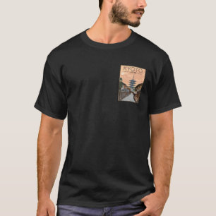 Camiseta Cartaz de Viagem de Kyoto Japão