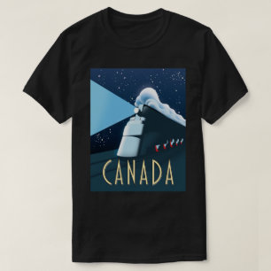 Camiseta Cartaz de viagem de trem no Canadá
