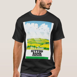 Camiseta Cartaz de viagem do Banco Sutton yorkshire