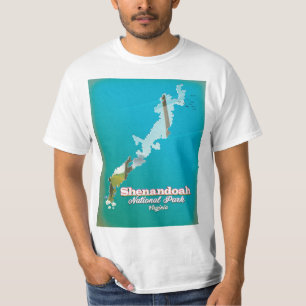 Camiseta Cartaz de viagem do Parque Nacional Shenandoah.