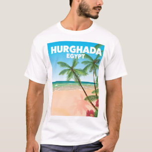 Camiseta Cartaz de viagem Hurghada Egito