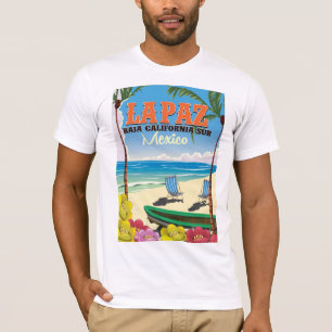 Camiseta Cartaz de viagem La Paz Baja California Sur México