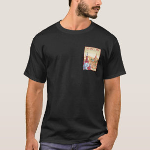 Camiseta Cartaz de Viagem Moscou Rússia