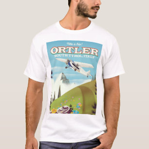 Camiseta Cartaz de viagem Ortler - Tirol do Sul, Itália