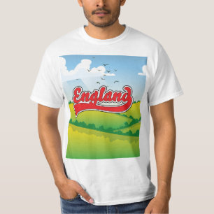 Camiseta Cartaz de viagem pelo campo da Inglaterra